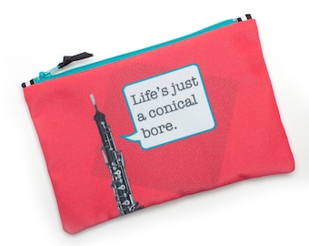 Oboe Tool Bag, Instrument Organizer, Oboe Music Pun, Conical Bore Oboe Joke
