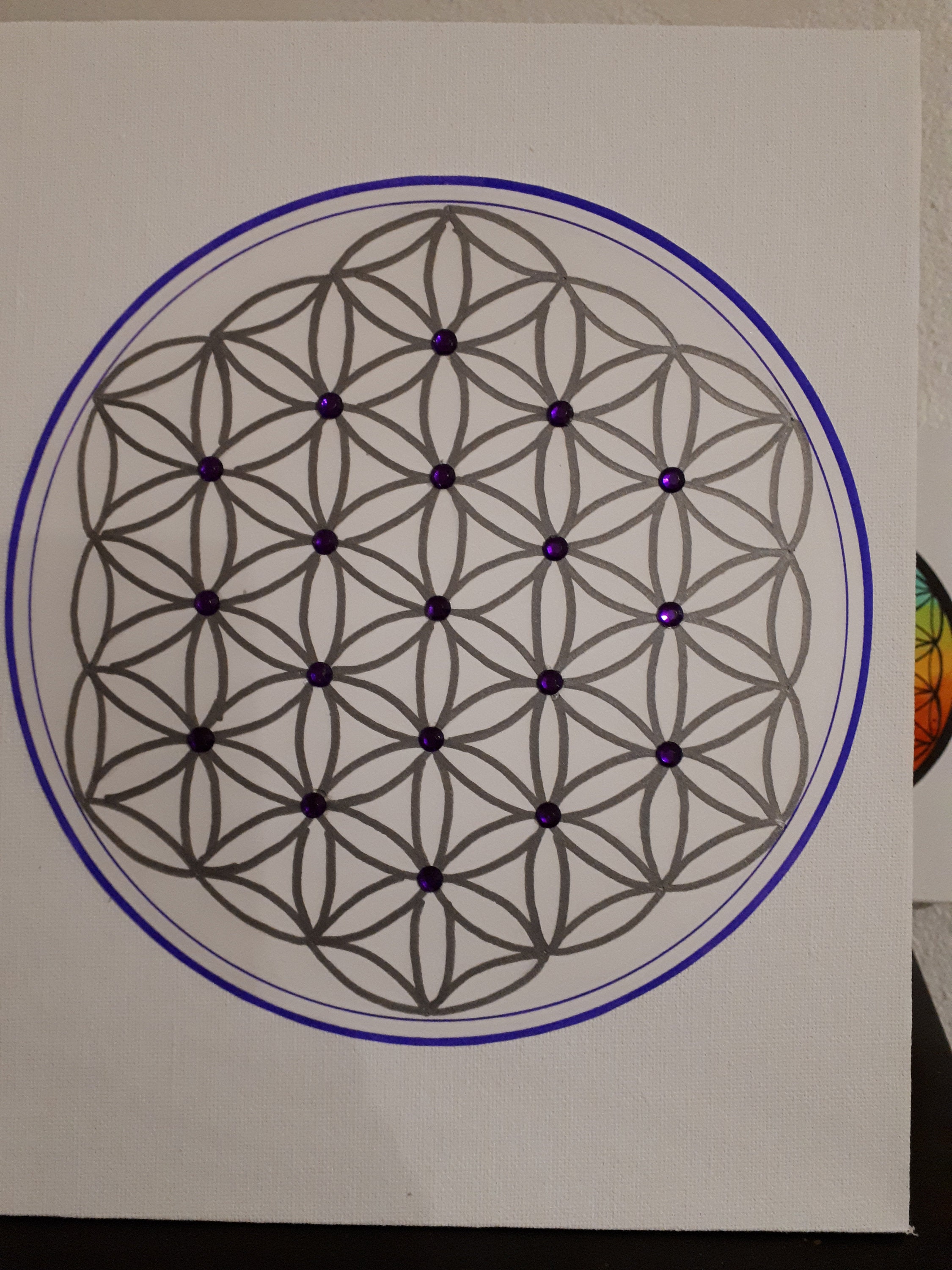 Tableau Fleurs de Vie