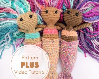 NO SEW | Mermaid Tula Crochet Pattern + Video Tutorial