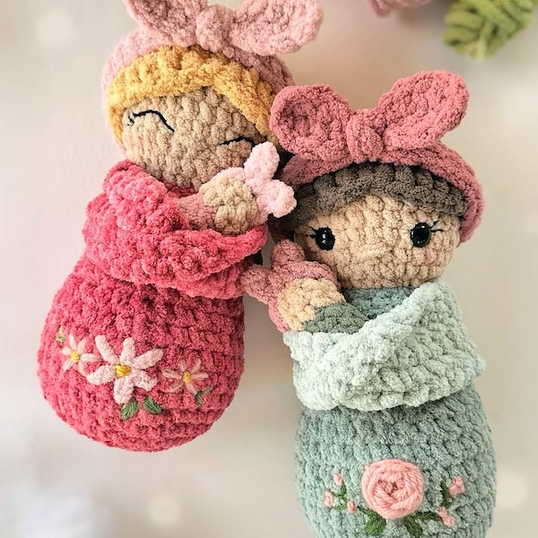 PATTERN Mama Lullaby Doll | Mama & Swaddled Baby Russian Doll Crochet Pattern, Swaddle Mama