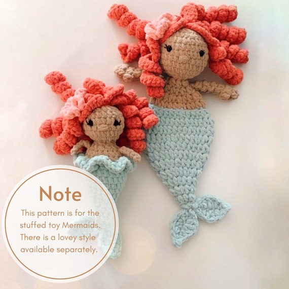 NO SEW Mermaid Lollie Stuffie Crochet Pattern - Etsy