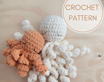 NO SEW | Ollie + Bitty Octopus Crochet Patterns
