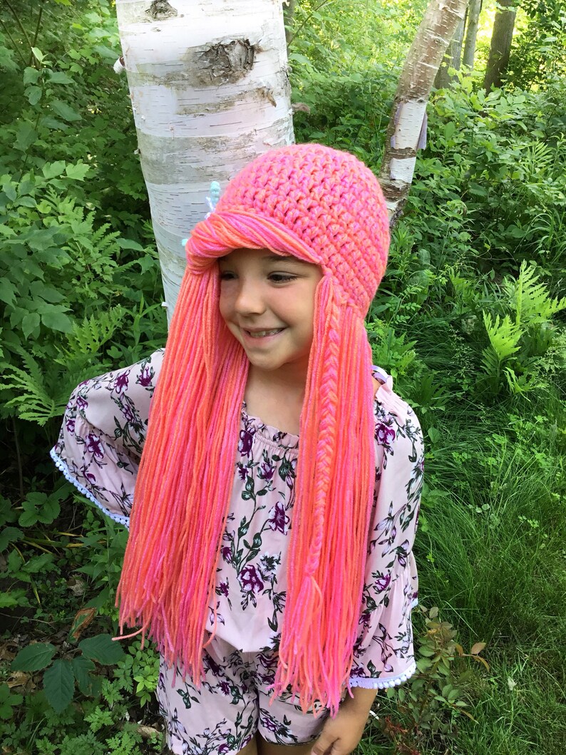 Mermaid Hat Mermaid Hair Crochet Mermaid Hat Crochet Mermaid Wig Mermaid Costume Crochet Mermaid Hair MERMAID Wig