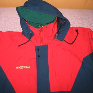 【80s】Norway製 SKOGSTAD SPORT アノラックパーカー 50-60's Profile Sportswear 2TONE ナイロンアノラックパーカー