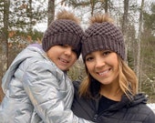 Mommy and Me Matching Winter Beanie Set Mommy and Me Winter Hats
