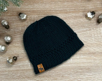 Beanie for Adult, Toque, Hat, Cap, Winter, Fall, Knit, Handmade, Gift, For Her, For Him, Unisex, Natural Wool