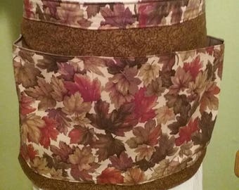 Handmade Half apron/Waitress Apron/Vendor Apron/Pocket Apron/Garden Tool Apron/Barista Apron