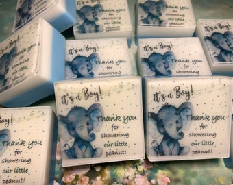 Jabones de elefante para baby shower: juego de 10, hechos a mano