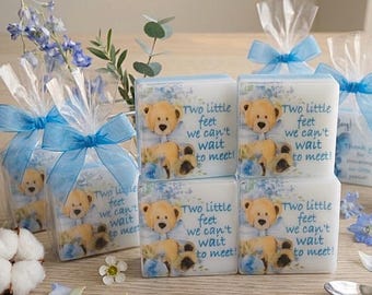 Teddy Bear Baby Shower Soap Favors - Blue Bear  Theme, Set of 10