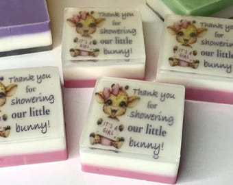 Jabones de jirafa para baby shower - Juego de 10