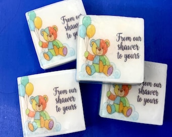 Recuerdos de jabón para baby shower, baby shower de niño, juego de 10