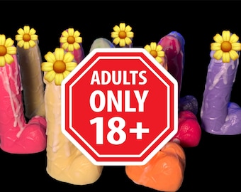 Jabón de pene grande, jabón de pene de 6.5 pulgadas reales, jabón de broma "Papá Noel sucio". Jabón de forma flácida.