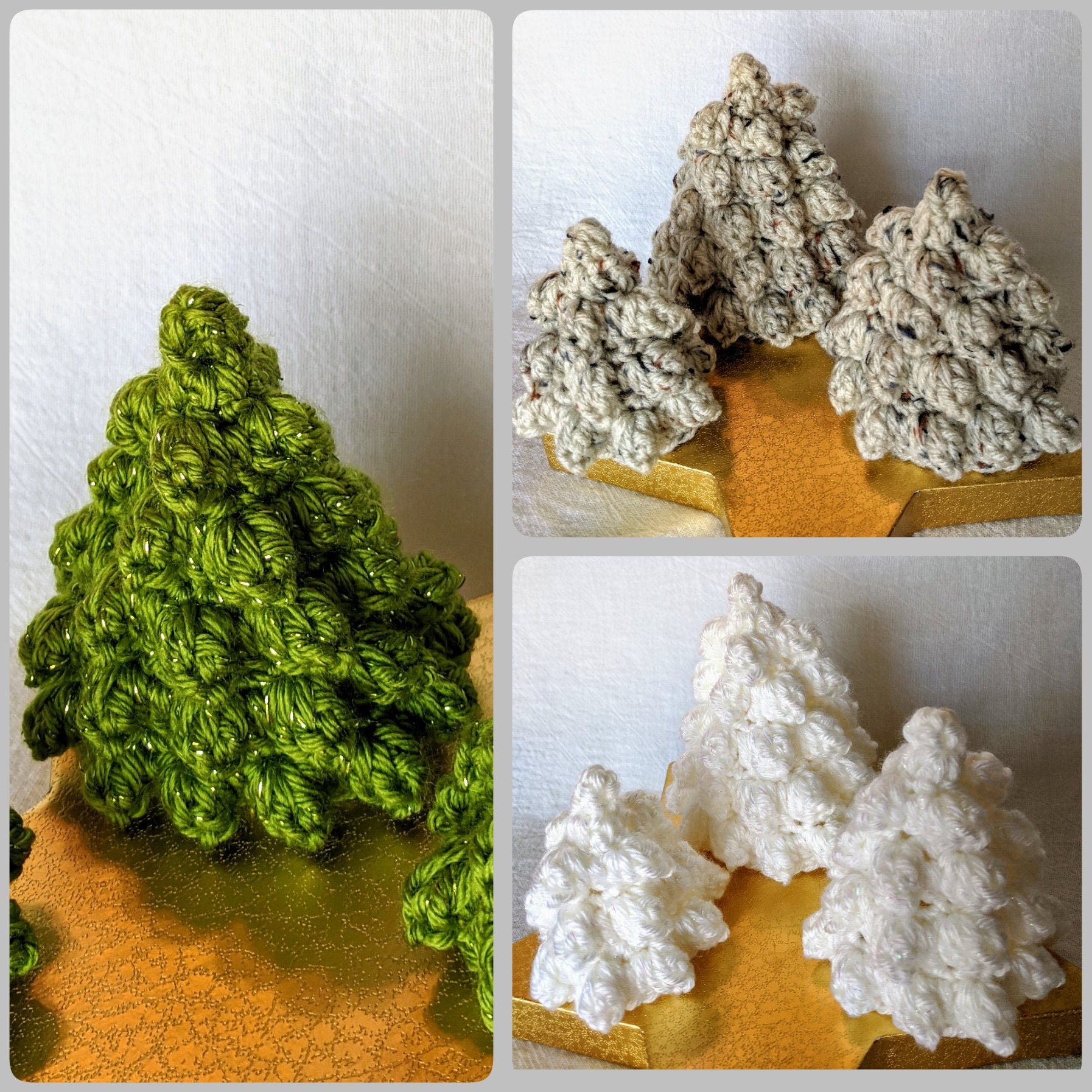 Crocheted Bobble Christmas Tree