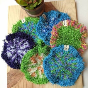 Large Dish Scrubby (Multi-colored): eco-friendly, reusable, durable