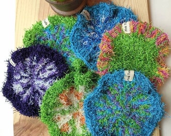 Large Dish Scrubby (Multi-colored): eco-friendly, reusable, durable