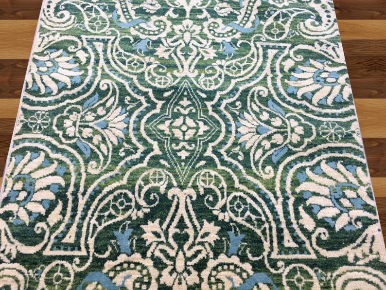 FREE DELIVERY 153 x 94 cm New Zeigler Chobi Hand Knotted Tribal Wool Area Rug