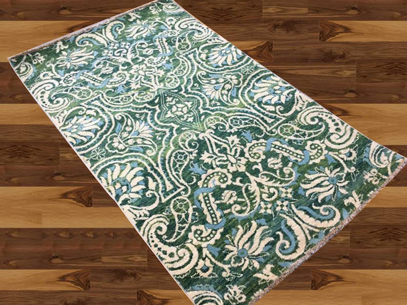 FREE DELIVERY 153 x 94 cm New Zeigler Chobi Hand Knotted Tribal Wool Area Rug