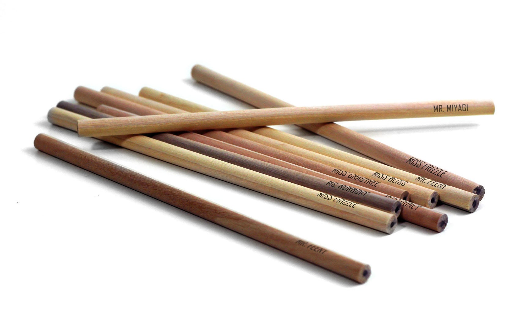 Personalised Rustic Wooden Pencils Diffe Text On Each Pencil Personalised Rustic Wooden Pencils Diffe Text On Each Pencil Gift For Teachers And Teaching Assistants End Of Year