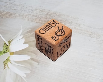 Takeout Food Dice | Food Decider Dice | Food Decision Dice | Valentine's Day Gifts | Takeaway Dice Game Gifts Him & Her | Wedding Gifts