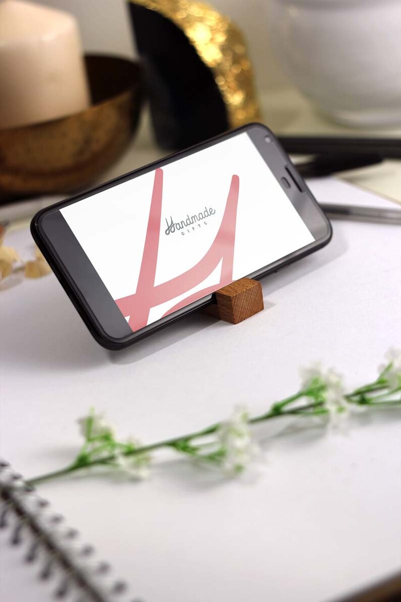 Wooden Phone Holder Keyring Custom Text. Wooden Keyring. Etsy