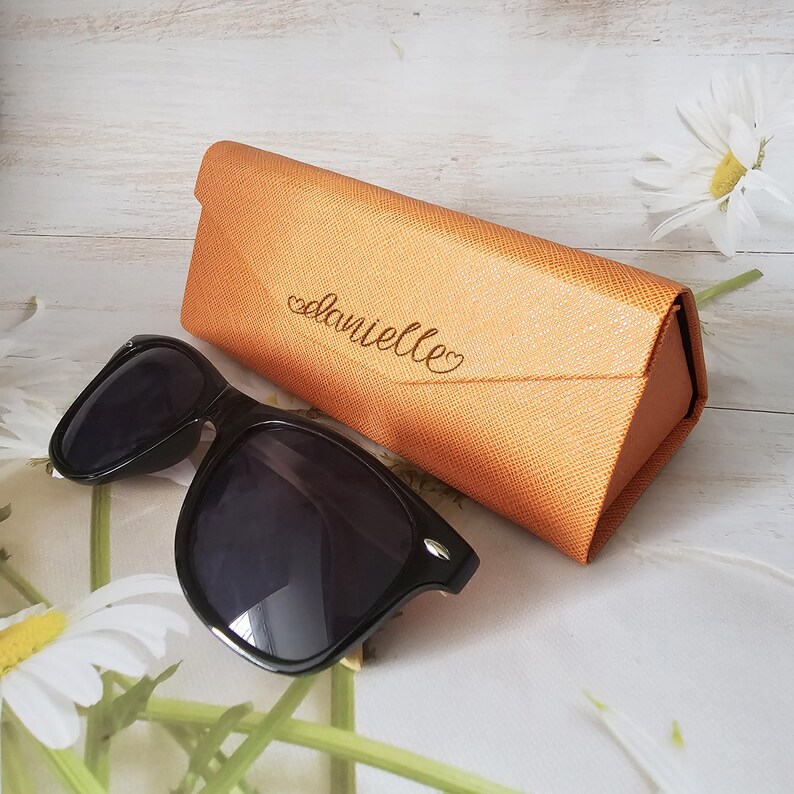 Foldable Glasses Case With Closure. Portable Triangular Hard