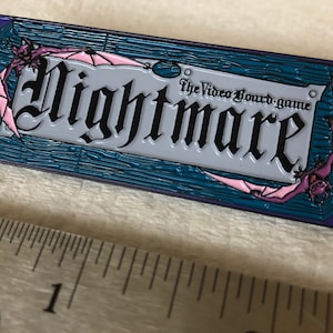 Nightmare Video Board Game Box VHS 2.5&quot; Soft Enamel Pin