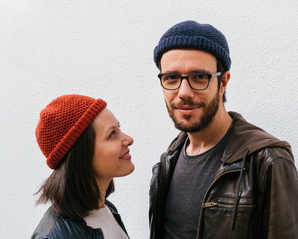 original knit fisherman beanie cap