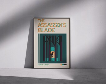 Assassin's Blade retroprint: fantasyboekkunst uit het midden van de eeuw (digitale download)