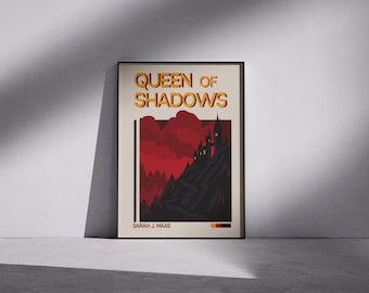 Poster Queen of Shadows: fantasyboekkunst uit het midden van de eeuw (digitale download)