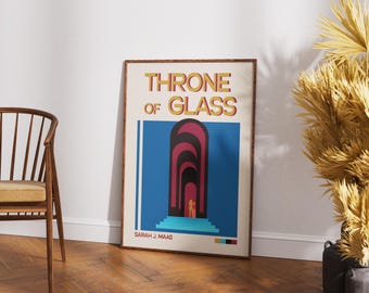 Print op glastroon: moderne fantasykunst uit het midden van de eeuw (digitale download)