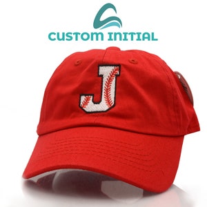 Custom Kids Baseball Cap: Embroidered Initial Children&#39;s Hat
