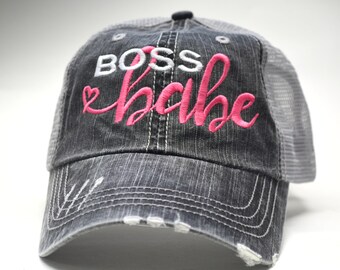 hats that say boss