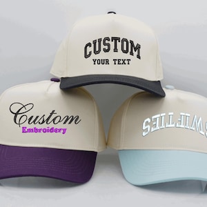 Custom Embroidered Two-Tone Baseball Cap: Personalized Dad Hat