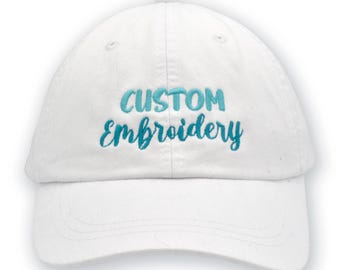 Custom Embroidered Cotton Baseball Cap: Vintage Style, Personalized Text