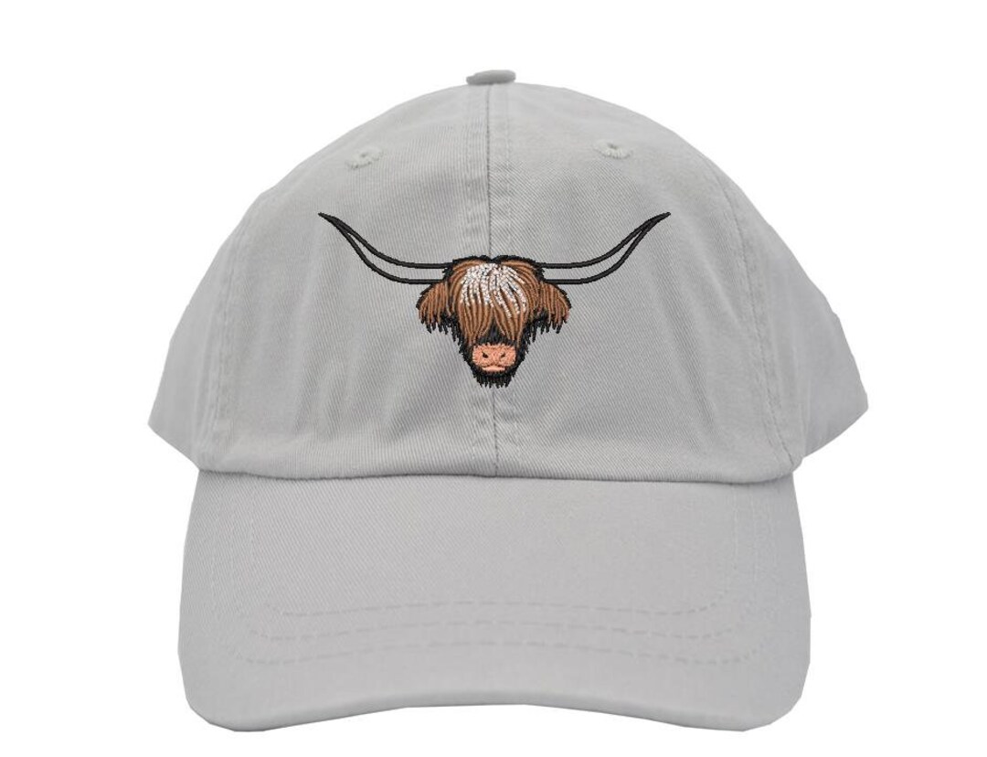 Scottish Highland Cow Baseball Cap - Cute Embroidery Mesh Trucker Hat For Women & Men
