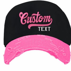 Distressed Dad Hat, Bachelorette Party hat, Mother's Day Gift, Baseball Embroidery, Custom Embroidered Hat, Personalized Dad Cap, Monogram