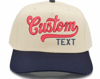 Custom Embroidered Hats, Personalized Dad Hat, Custom Text Hat, Mama Hats, Bachelor Trip Hat, Two Tone Baseball Cap, Christmas Gift