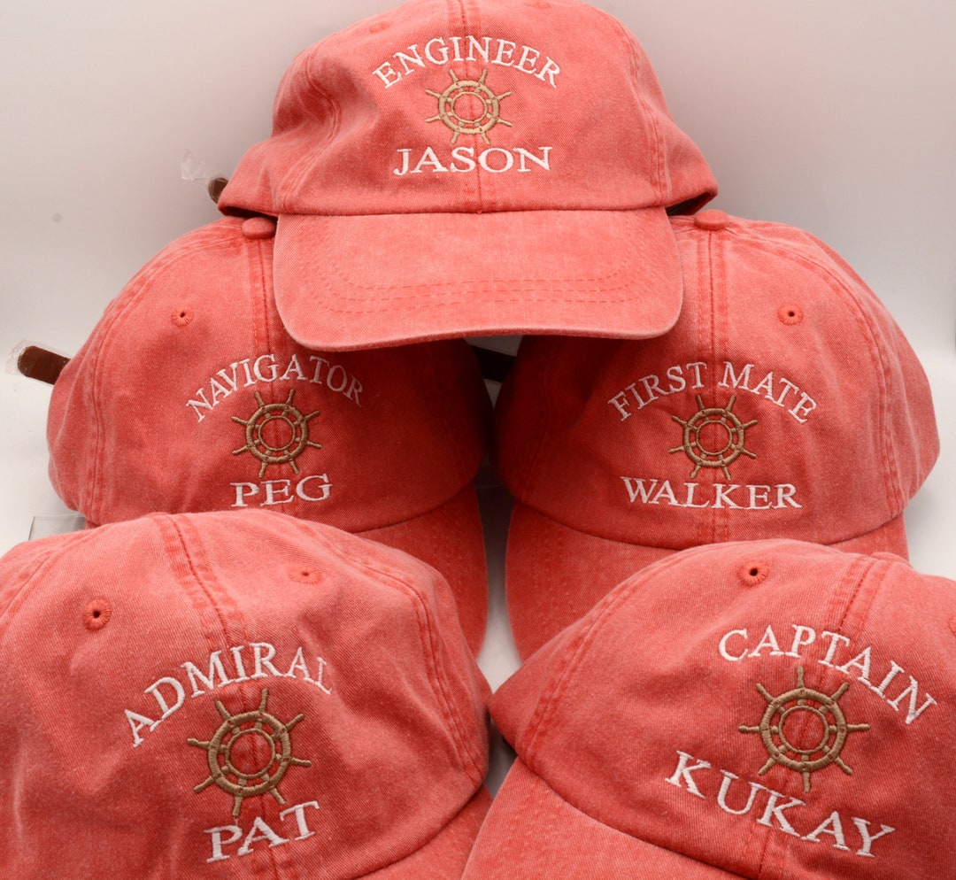 Captain First Mate Hat Unisex Custom Baseball Caps Crew Personalized