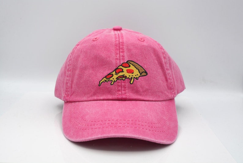 Pizza Hat Pizza Slice Baseball dad Cap Pepperoni Pizza Baseball Cap Embroidery Dad Hat Pizza Embroidered Hat