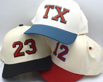Sports Number Hat, 3D Puff Embroidered Baseball Cap, Player Varsity Number, Trucker Hat, Game Day, Personalized Sport Mom Hat, Player Number