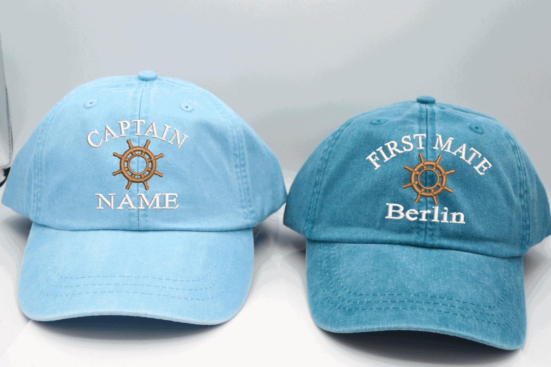 Captain First Mate Hat Unisex Custom Baseball Caps Crew Etsy