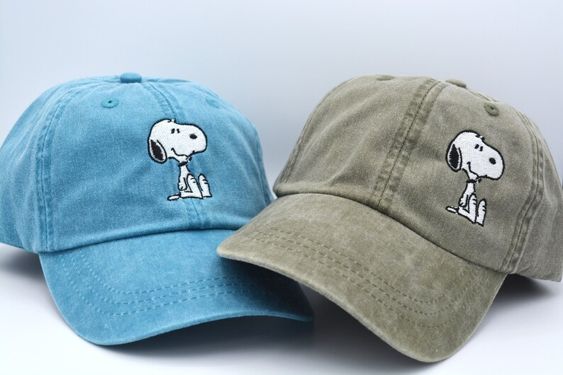 Snoopy Hat Baseball Caps Dog Embroidered Custom Embroidered Etsy