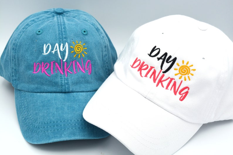 Day Drinking Hat Baseball Dad hat Funny quote Cap Gifts Girls Etsy.de
