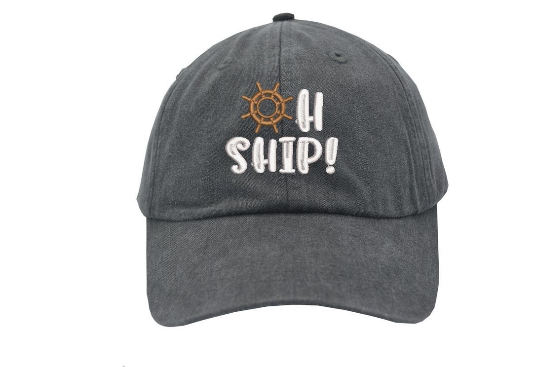 Oh SHIP Captain First Mate Hat Unisex Caps Custom Captain Hats Anchor