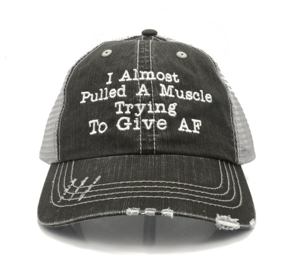 Funny Saying Distressed Trucker Hat: Unisex Gym Cap - Etsy display picture 2