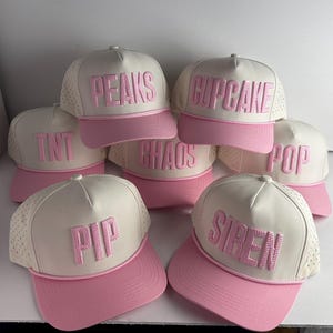 3d puff custom embroidery on golf caps with rope