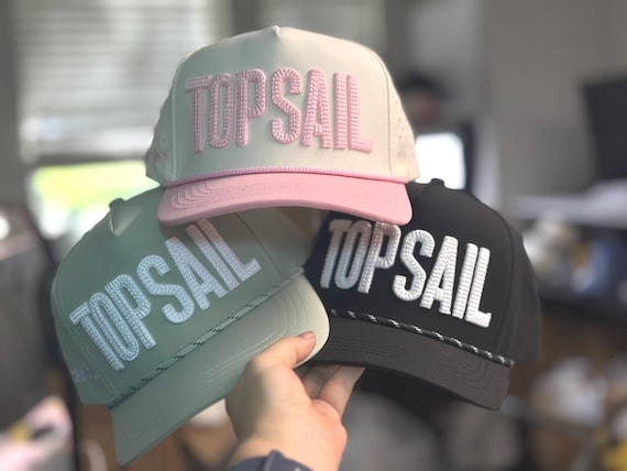 3D puff Text Hat, Custom Performance 5 panel with Rope, Performance Embroidery, Hydro Hats Custom Text, Hydro Hat