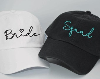 Bride -Squad  Hat Embroidered  Baseball Cap