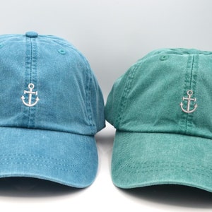 Bachelorette Party Hats  Anchor baseball cap Nautical vibes Beach  Party hats Unisex dad hats