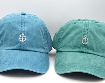 Anchor Baseball Cap: Nautical Bachelorette Party Hats